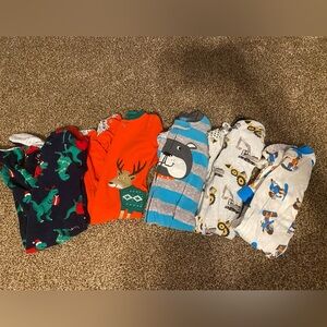 Carter's Kids Pajamas Set - Red, Green, Blue, Gray